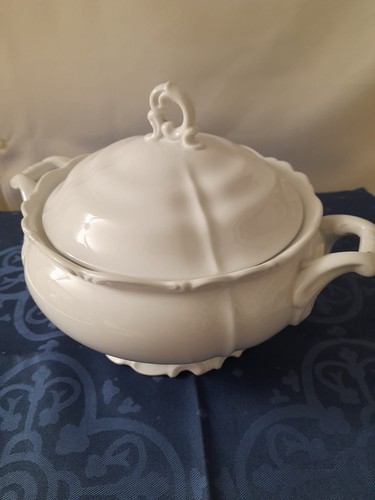 Suppenterrine mit deckel weiss - suppenterrine,